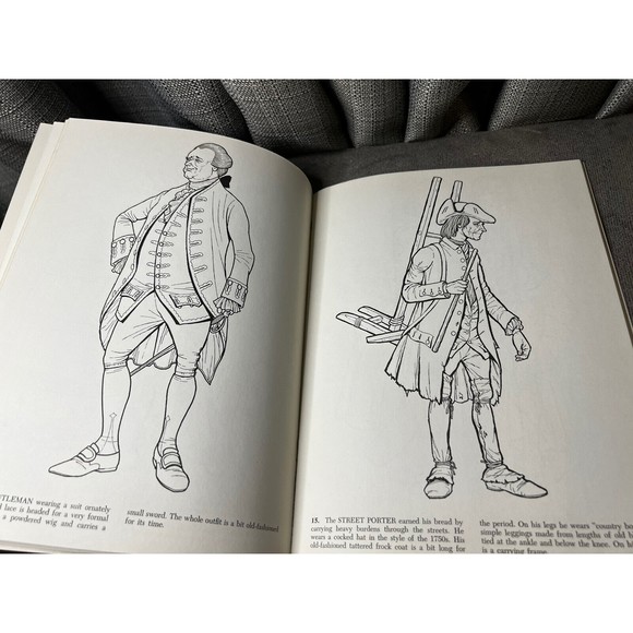 Dover Fashion Coloring Book Everyday Dress of the American Colonial Period - Picture 4 of 4